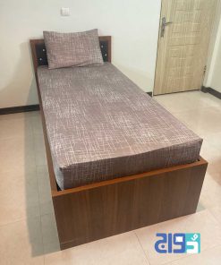 خرید ملحفه کشدار تک نفره پارچه ترک رنگ قهوه ای سوخته