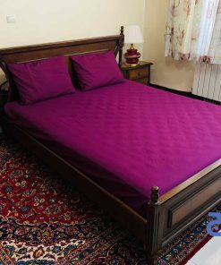 ملافه و روتختی ساده دونفره رنگ بنفش
