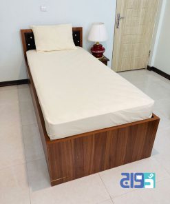 ملحفه کشدار تشک ساده کرم ارزان