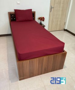 روتختی کشدار تک نفره رنگ زرشکی