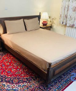خرید ملحفه و روتختی کشدار رنگ نسکافه ای