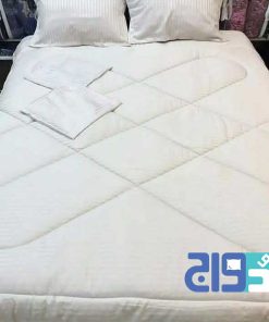 خرید سرویس لحاف ساده هتلی رنگ سفید