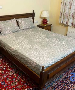 خرید ملحفه روتختی دونفره پارچه ترک تیره