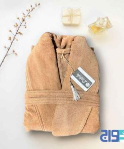حوله تن پوش نسکافه‌ای سایز بزرگ