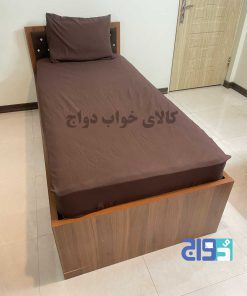 خرید روتختی کشدار تک رنگ شکلاتی ارزان