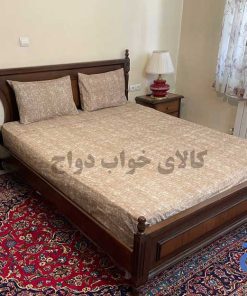 ملحفه و روتختی کشدار دونفره مدل پتینه