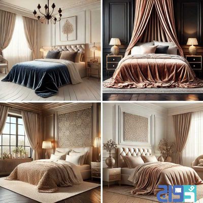 جدیدترین سرویس روتختی های مخمل عروس