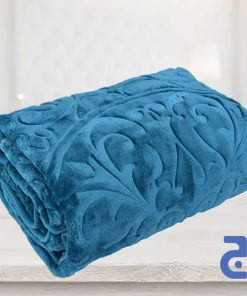 پتو ضخیم گلبافت رنگ کله غازی