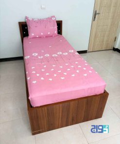 ست ملحفه روتختی کشدار ترک رنگ صورتی