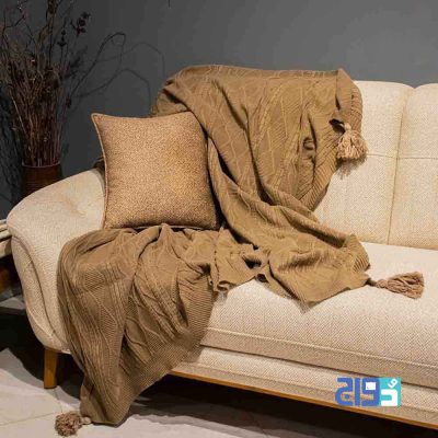 خرید شال مبل بافتنی